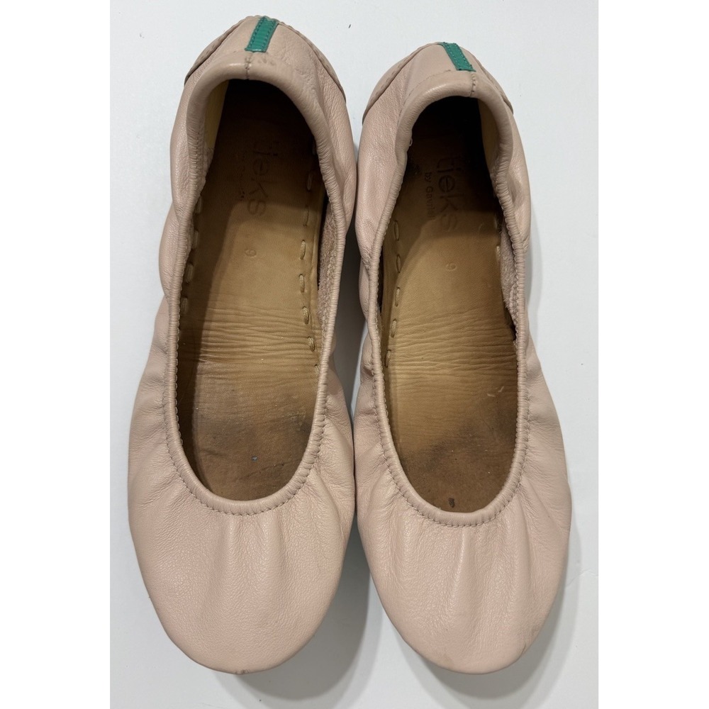 Tieks Shoes Womens Size 9 40 Blush Pink Soft Leather Ballet Flats Comfort Casual